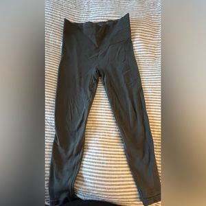 Spanx dark/olive green seamless leggings